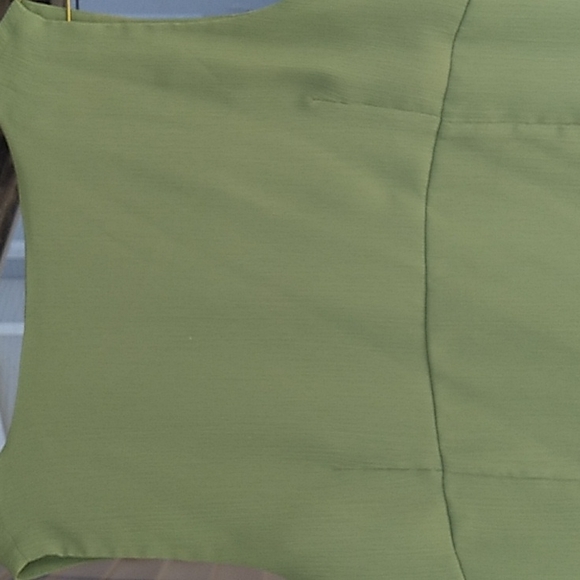 Vintage, Olive shirt, 100% Polyester, by Notations - Picture 7 of 8